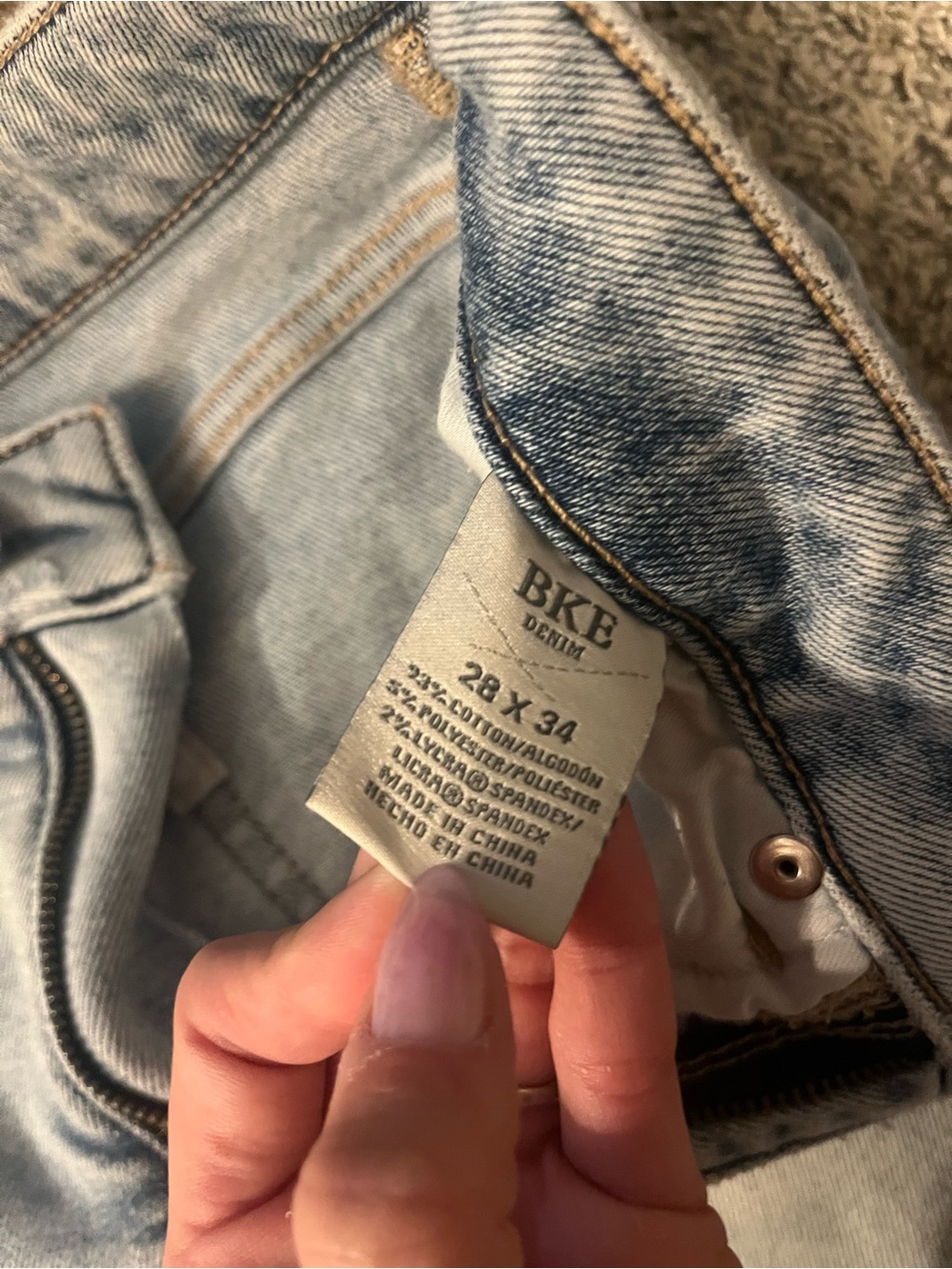 BKE Light Blue Distressed Wide-Leg Jeans - Picture 3 of 3